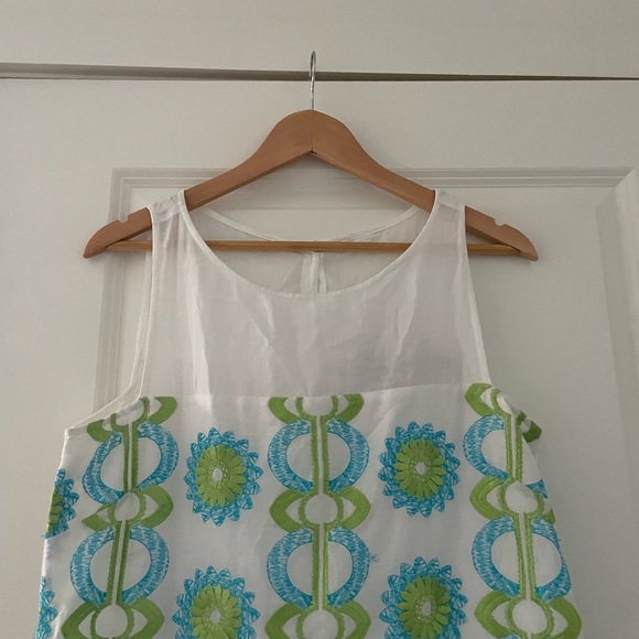 NWT Gretchen Scott Designs Dahlia Delight Embroidered Cotton Floral Shift Dress - Picture 8 of 8